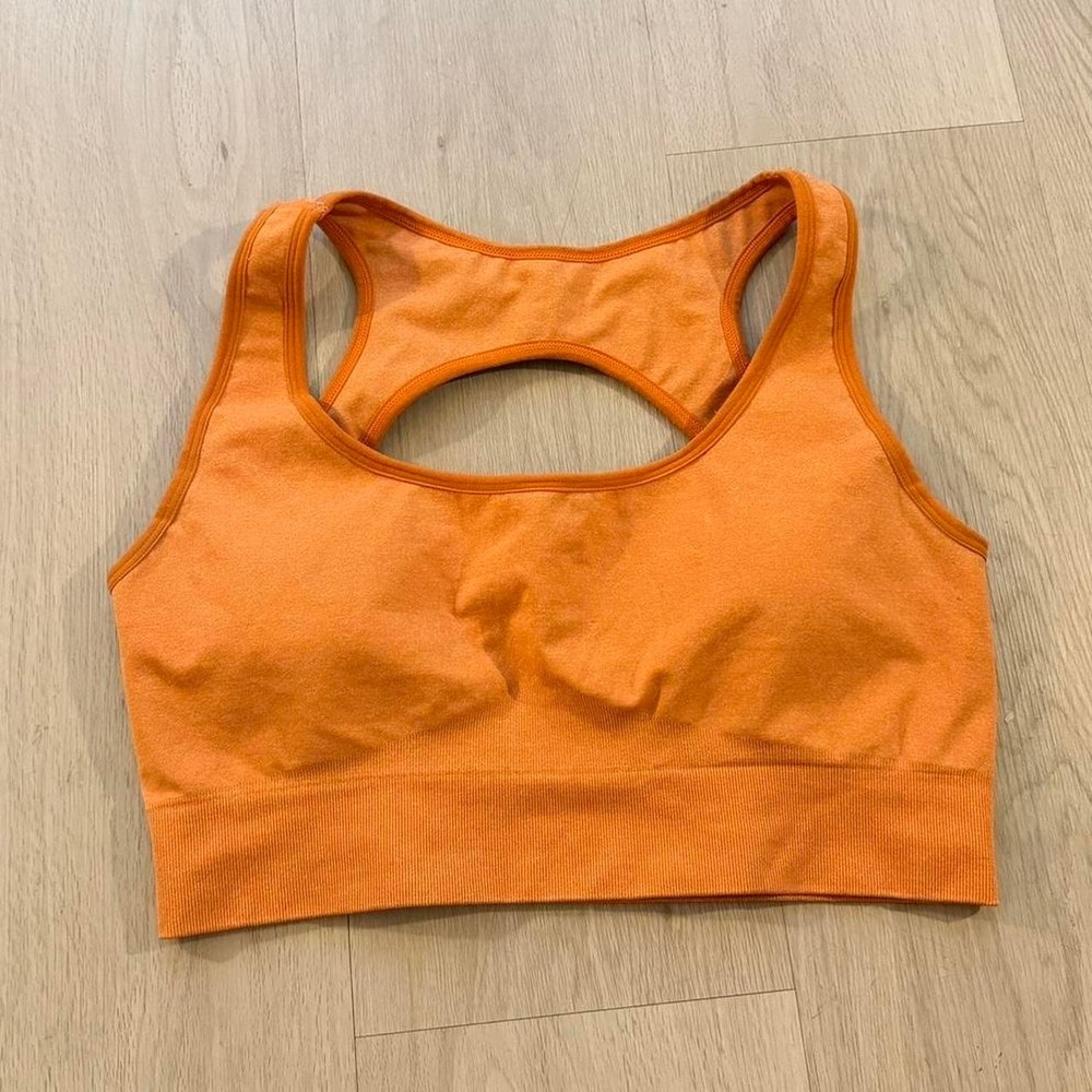 Orange NVGTN padded sports bra  Size XL